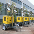 New product portable Trailer telescopic pole Light Tower